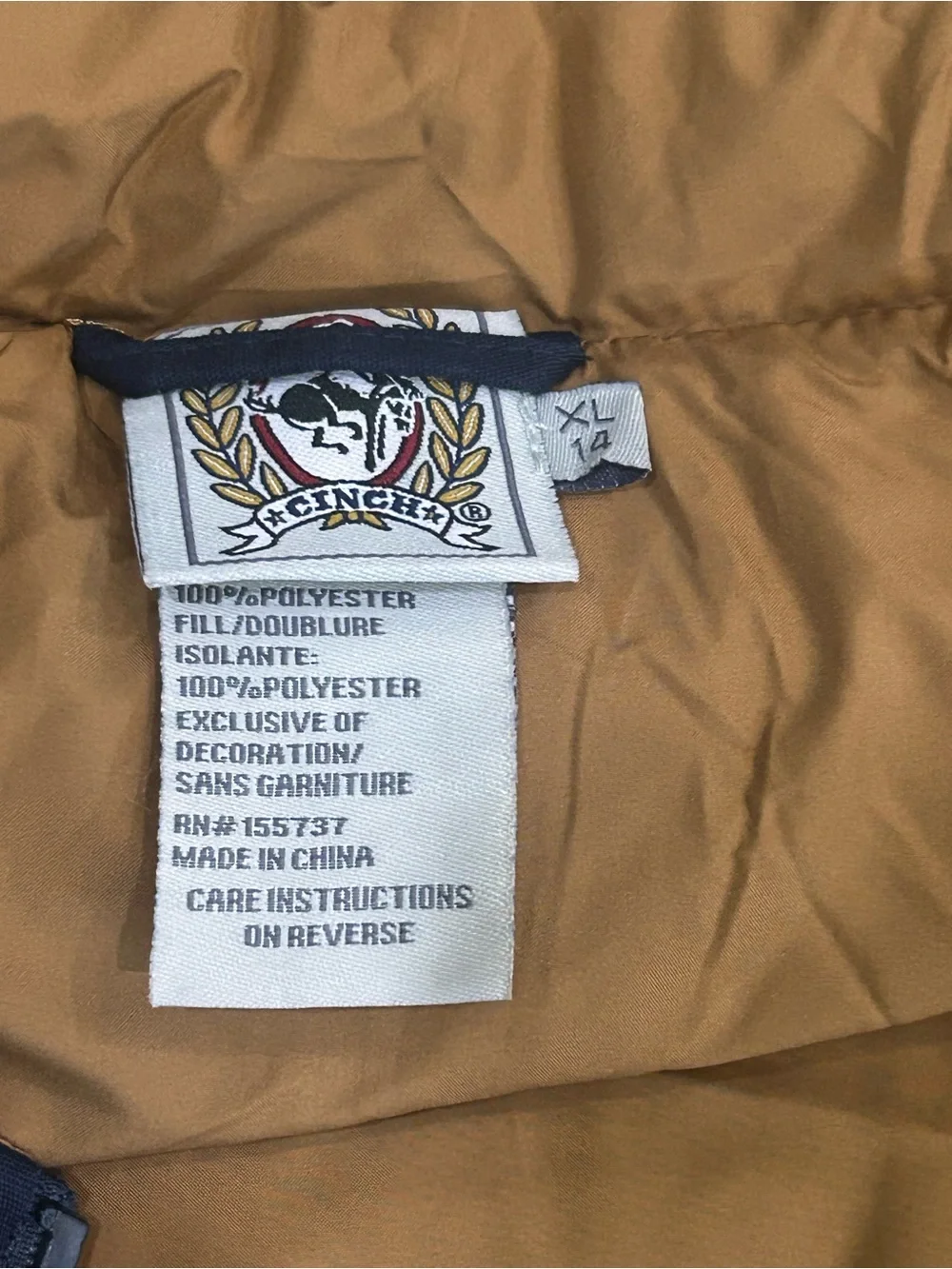Cinch | NWT Lead, Don’t Follow Kids Southwestern Quilted Vest XL 14